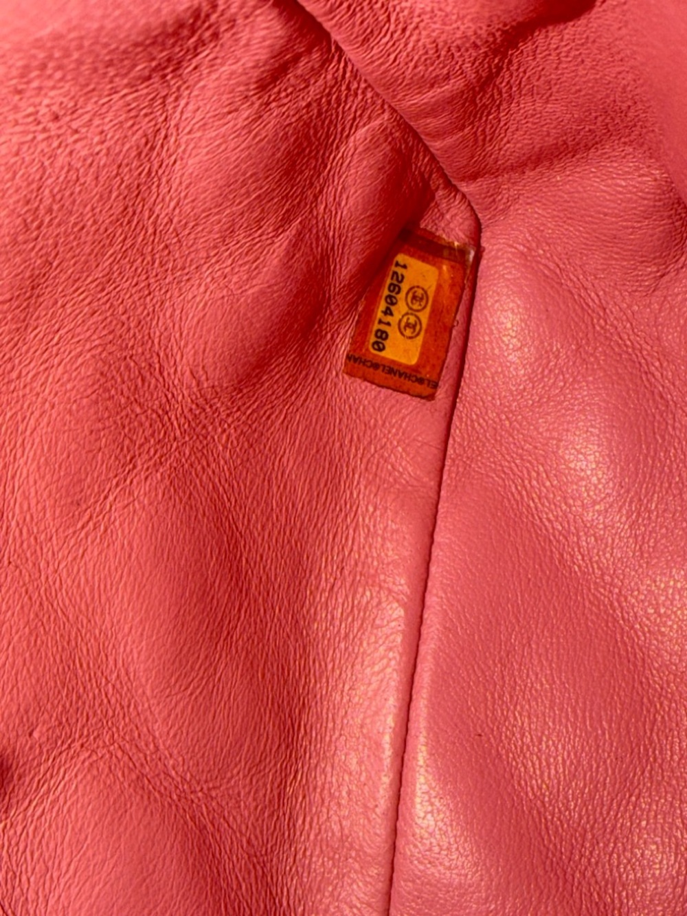‼️Authentic Chanel Pink Lambskin Leather Medium Classic Flap Shoulder Bag - Picture 14 of 16